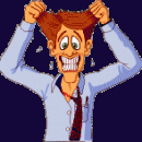 Man Pulling Hair Out